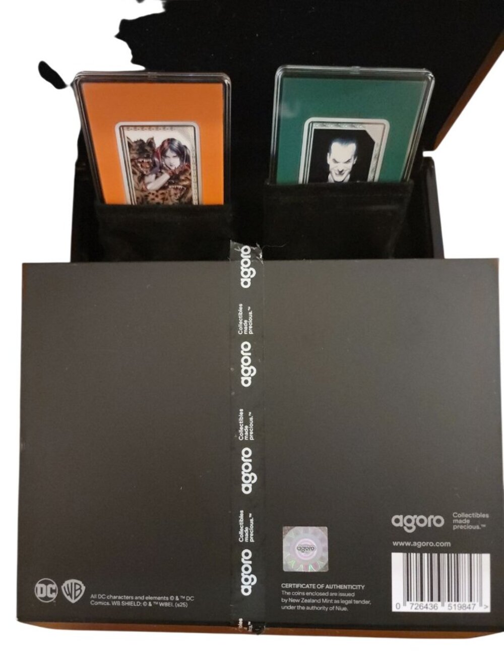 RARE DC Comics Joker & #9 Harley Quinn 1 oz Silver Coin Set Niue $2 Legal Tender - Picture 11 of 12